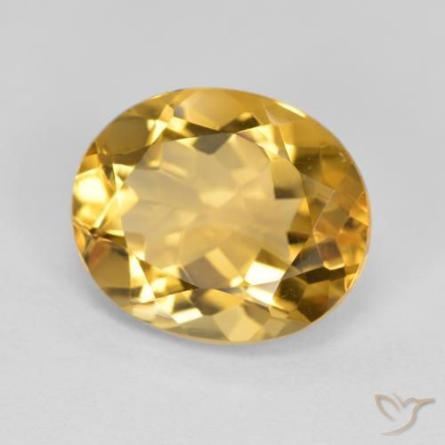 Citrino Laranja Dourada Natural 4.44ct, oval, VVS-VS
