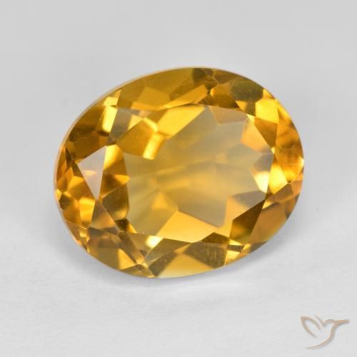 Citrino Laranja-Ouro Natural 4.79ct, oval, VVS-VS