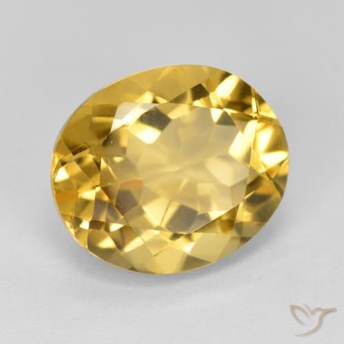 Citrino Laranja Dourada Natural 4.72ct, oval, VVS-VS