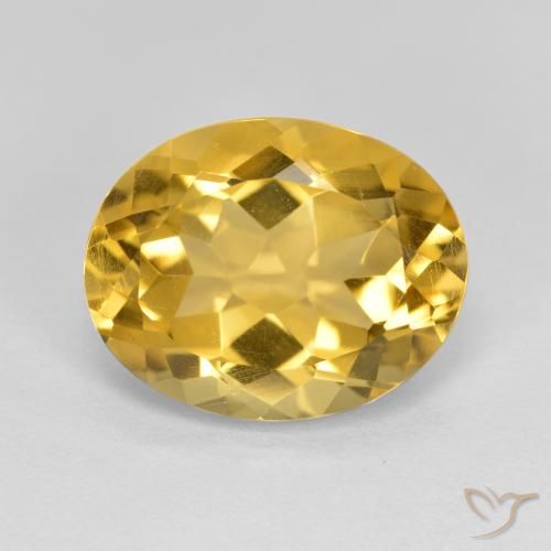 3.80ct Natural Dourado médio Citrino, oval, VVS-VS