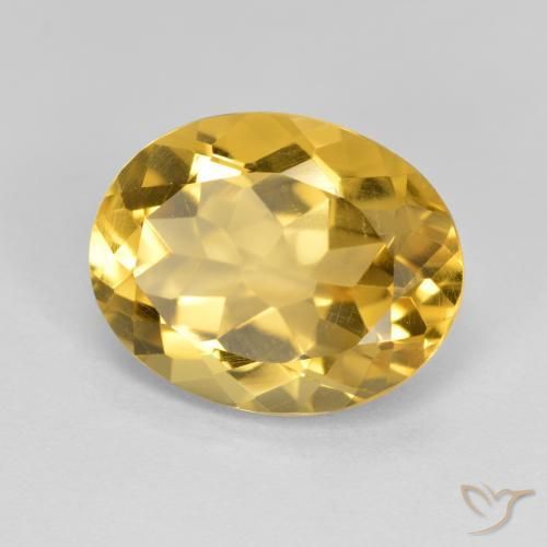 Citrino Dourado médio Natural 3.80ct, oval, VVS-VS