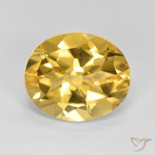4.26ct Natural Laranja Dourada Citrino, oval, VVS-VS