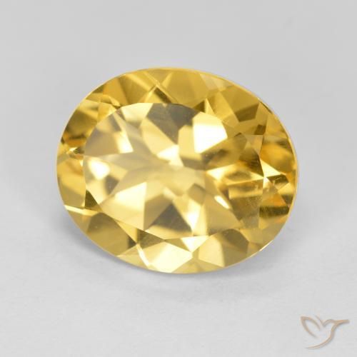 Citrino Laranja Dourada Natural 4.26ct, oval, VVS-VS