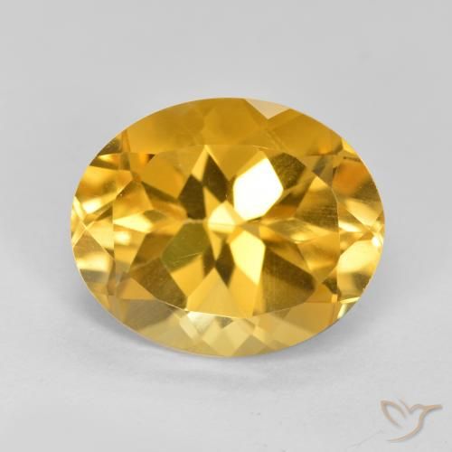 4.49ct Natural Dourado Médio-escuro Citrino, oval, VVS-VS