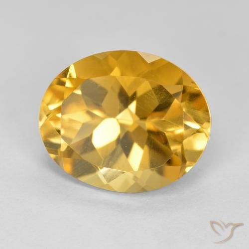 Citrino Dourado Médio-escuro Natural 4.49ct, oval, VVS-VS