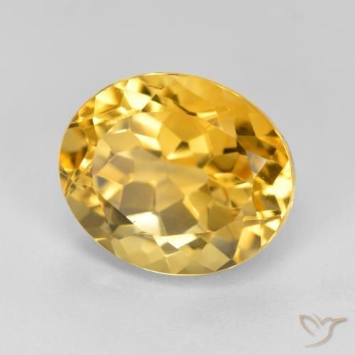 Citrino Laranja Dourada Natural 5.23ct, oval, VVS-VS