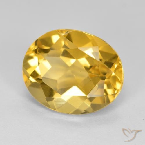 Citrino Dourado médio Natural 4.75ct, oval, VVS-VS