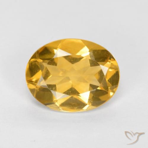 1.46ct Natural Laranja Dourada Citrino, oval, VVS-VS
