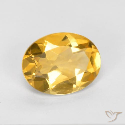 Citrino Laranja Dourada Natural 1.46ct, oval, VVS-VS