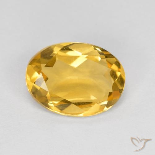 1.57ct Natural Laranja Dourada Citrino, oval, VS
