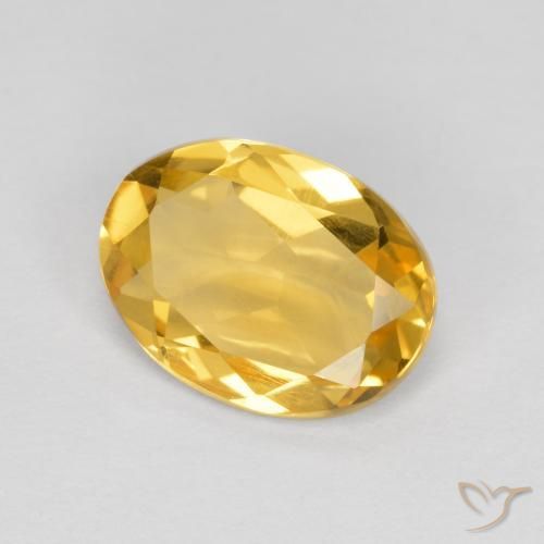 Citrino Laranja Dourada Natural 1.57ct, oval, VS