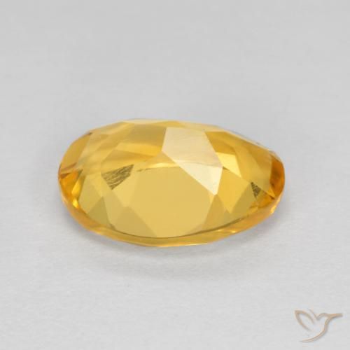 Citrino Laranja Dourada Natural 1.57ct, oval, VS