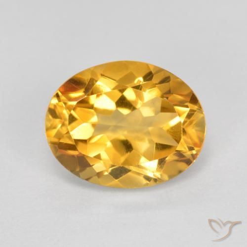 1.92ct Natural Dourado Escuro Citrino, oval, VVS-VS