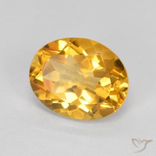 Citrino Dourado Escuro Natural 1.92ct, oval, VVS-VS