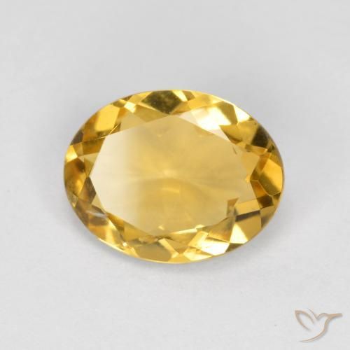 Citrino Laranja Dourado Profundo Natural 1.40ct, oval, VS