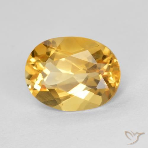 Citrino ouro brilhante Natural 1.73ct, oval, VS