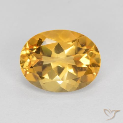 1.83ct Natural Laranja Dourado Profundo Citrino, oval, VVS-VS