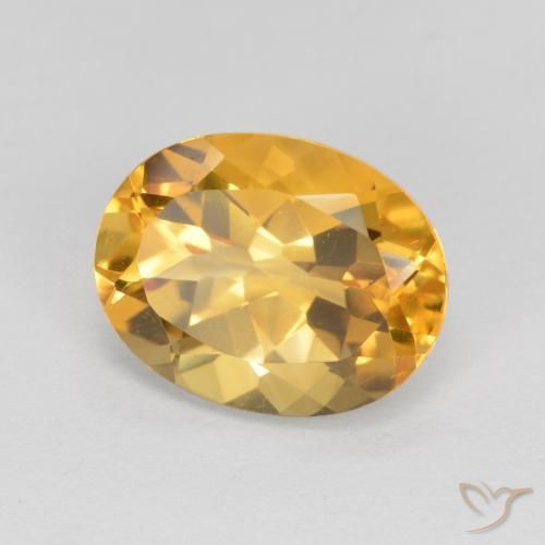 Citrino Laranja Dourado Profundo Natural 1.83ct, oval, VVS-VS