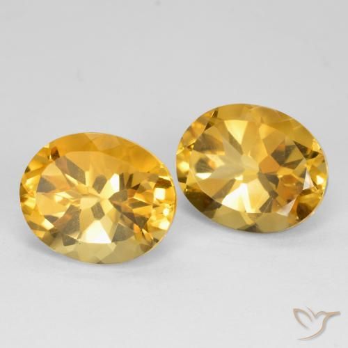 Pedras preciosas de Citrino Laranja Dourado Profundo natural de 10.21 ct, oval, VVS-VS
