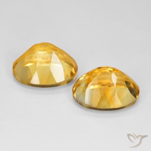 Pedras preciosas de Citrino Laranja Dourado Profundo natural de 10.21 ct, oval, VVS-VS