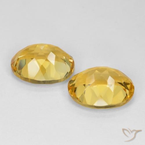 Pedras preciosas de Citrino Dourado natural de 9.22 ct, oval, VVS-VS