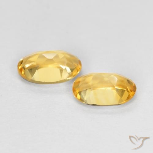 Pedras preciosas de Citrino ouro médio natural de 0.81 ct, oval, VVS-VS