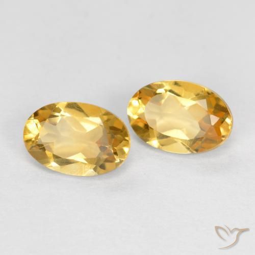 Pedras preciosas de Citrino Ouro natural de 0.86 ct, oval, VVS-VS