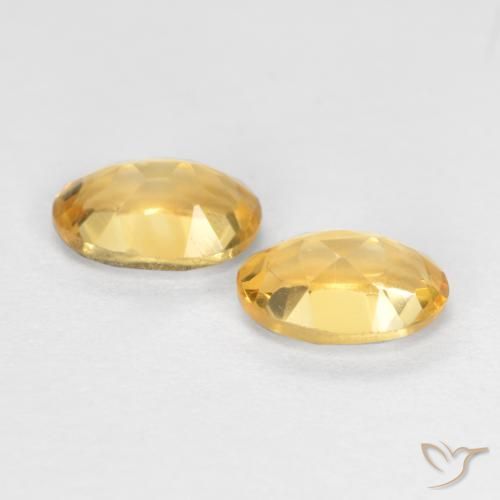 Pedras preciosas de Citrino Ouro natural de 0.86 ct, oval, VVS-VS
