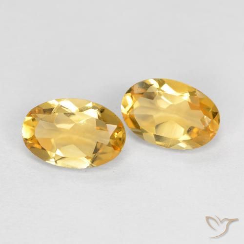 Pedras preciosas de Citrino Ouro natural de 0.80 ct, oval, VVS-VS