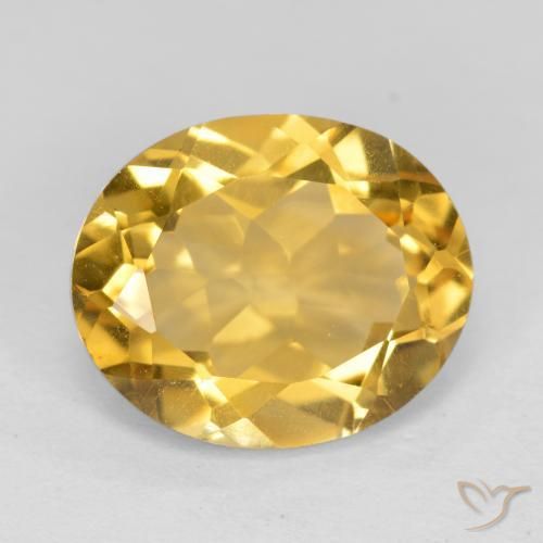 Citrino Dourado médio Natural 4.25ct, oval, VVS-VS