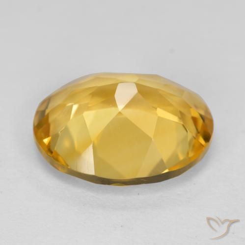Citrino Dourado médio Natural 4.25ct, oval, VVS-VS