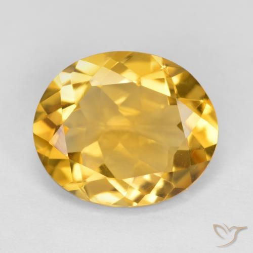 3.93ct Natural Laranja Dourada Citrino, oval, VVS