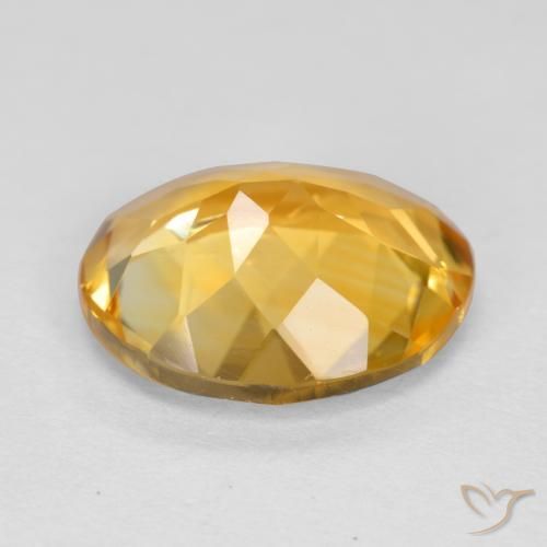Citrino Laranja Dourada Natural 3.93ct, oval, VVS