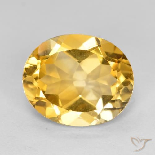 4.01ct Natural Laranja Dourada Citrino, oval, VVS