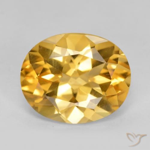 4.01ct Natural ouro profundo Citrino, oval, VS