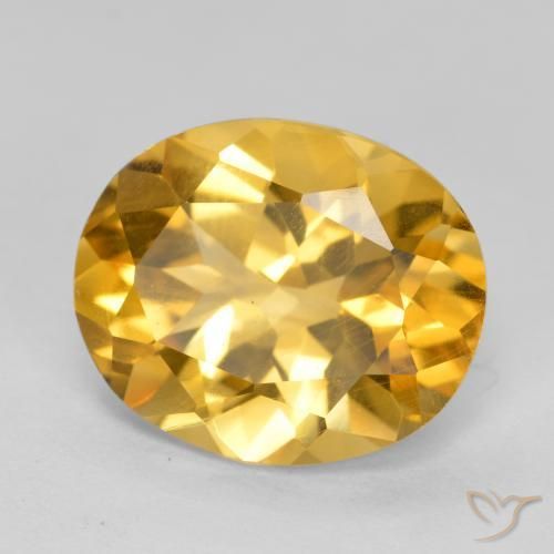 Citrino ouro profundo Natural 4.01ct, oval, VS