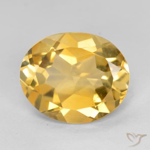 3.69ct Natural Laranja Dourada Citrino, oval, VVS-VS