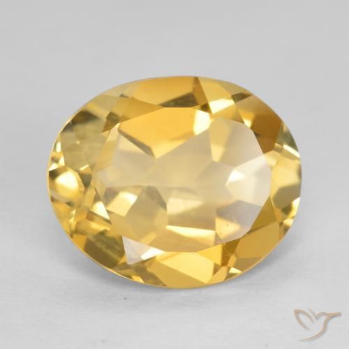 Citrino Laranja Dourada Natural 3.69ct, oval, VVS-VS