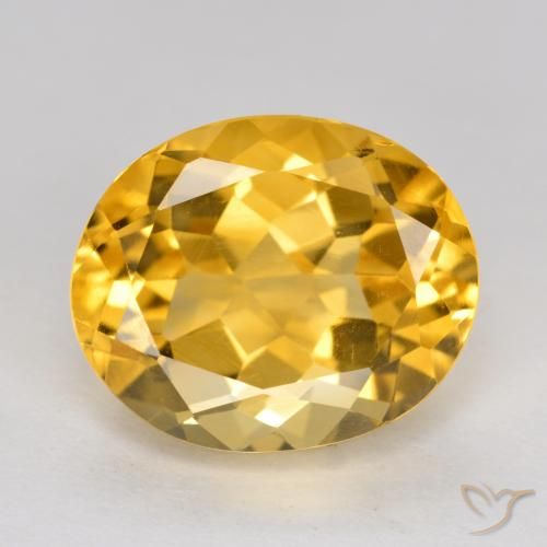 4.93ct Natural Laranja Dourada Citrino, oval, VVS