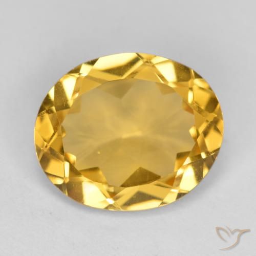 3.67ct Natural Laranja Dourada Citrino, oval, VVS-VS