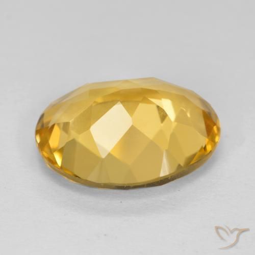 Citrino Laranja Dourada Natural 3.67ct, oval, VVS-VS