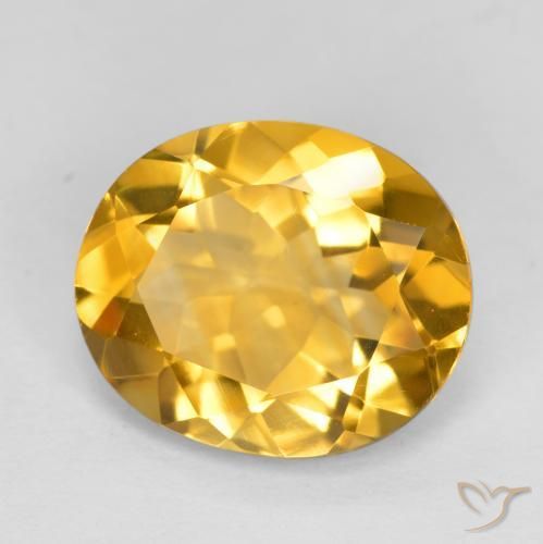 Citrino Dourado Natural 3.95ct, oval, VVS