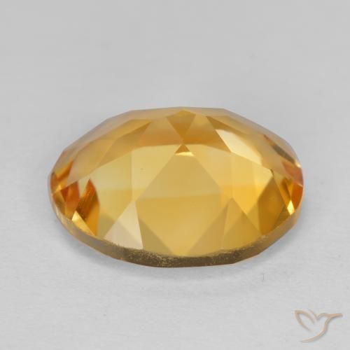 Citrino Dourado Escuro Natural 3.94ct, Corte Oval, VVS-VS