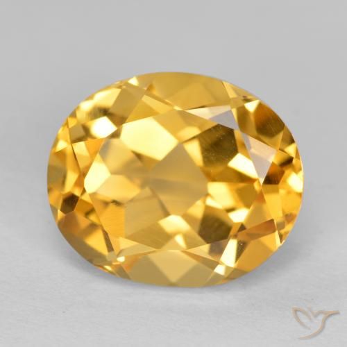 4.98ct Natural Laranja Dourado Profundo Citrino, oval, VVS-VS