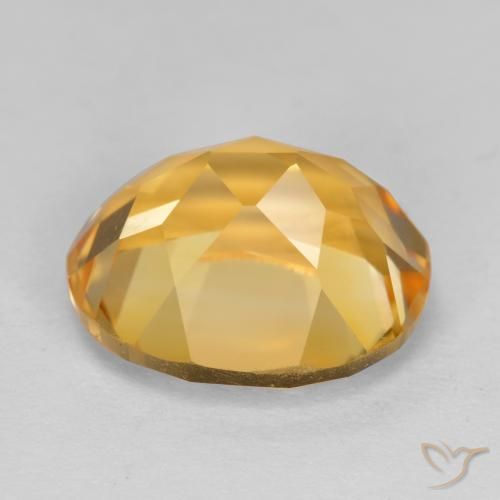 Citrino Laranja Dourado Profundo Natural 4.98ct, oval, VVS-VS