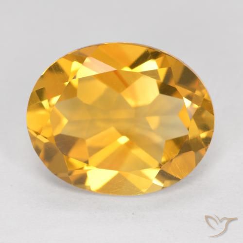 4.34ct Natural Dourado Escuro Citrino, oval, VVS-VS