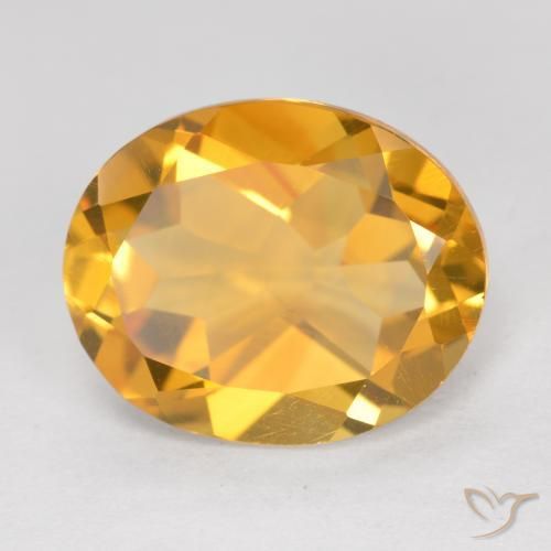 Citrino Dourado Escuro Natural 4.34ct, oval, VVS-VS