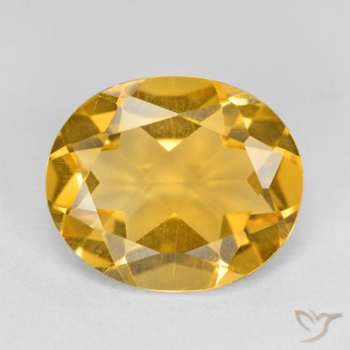 3.59ct Natural Dourado Escuro Citrino, oval, VVS-VS