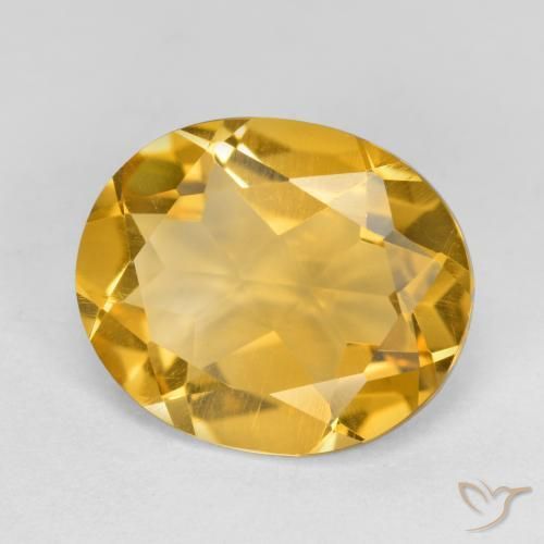 Citrino Dourado Escuro Natural 3.59ct, oval, VVS-VS