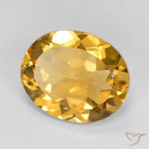 Citrino Dourado Médio-escuro Natural 3.80ct, oval, VVS-VS